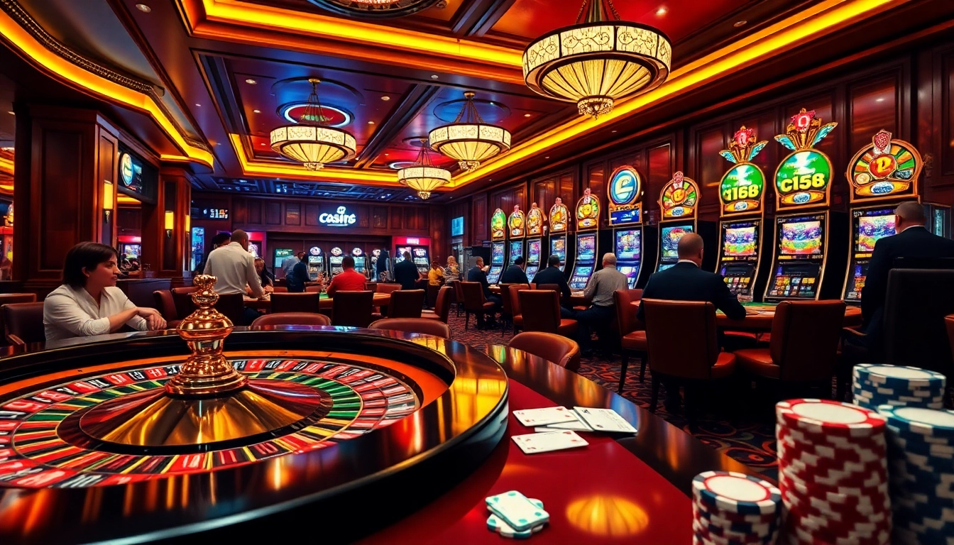 Experience the excitement of winning with c168 at thrilling casino tables featuring vibrant poker and roulette setups.